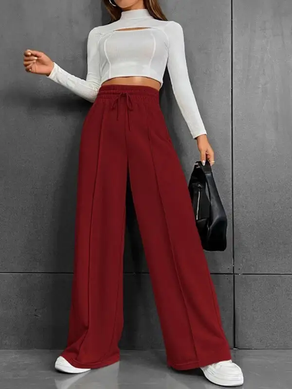 Straight Leg Loose Sweatpants Wide Outdoor
