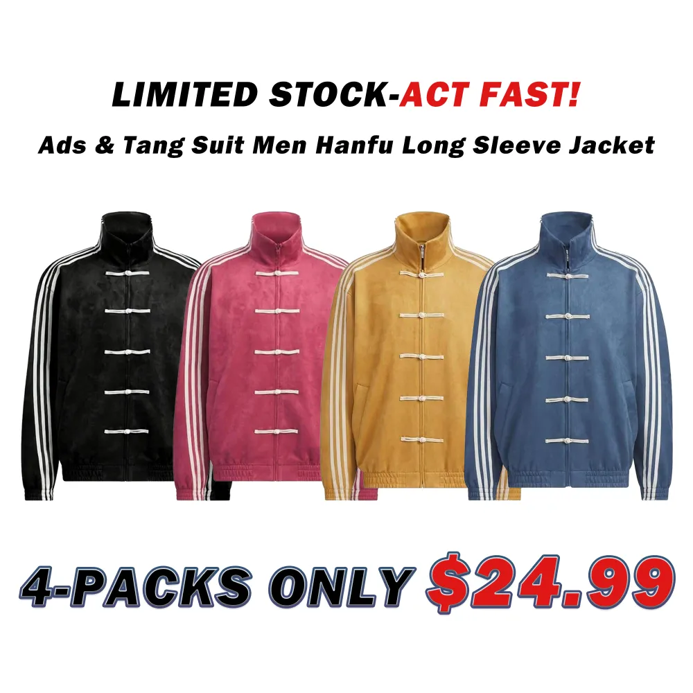 Ads & Tang Suit Men & Women Hanfu Chinese Traditional Clothes Long Sleeve Jacket