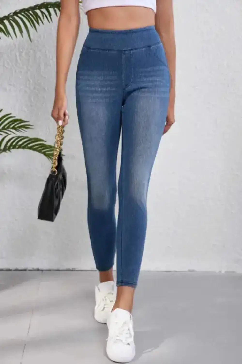 High Waist Skinny Denim Jeans