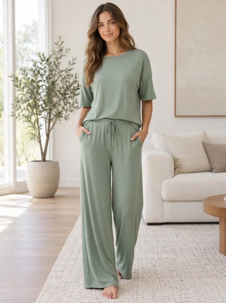 Easygoing Lounge Women's Wide Leg Lounge Set