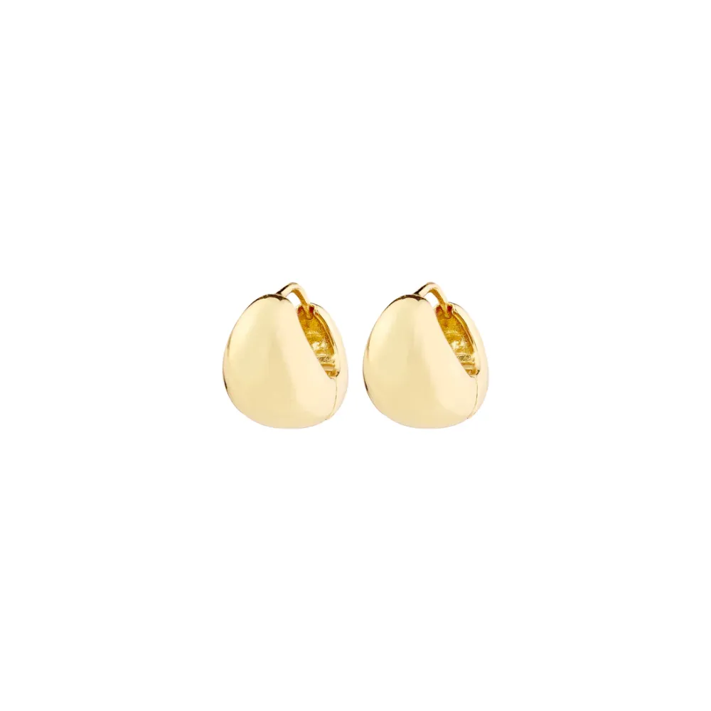 Matte Chunky Hoop Earrings