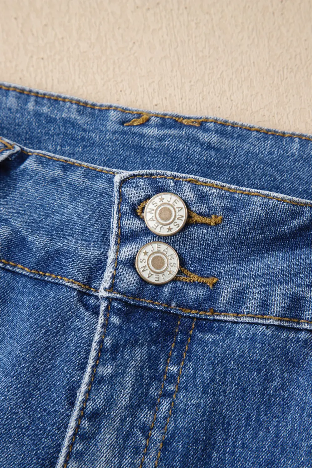 High-Waist Pocketed Stretch Straight Leg Jeans