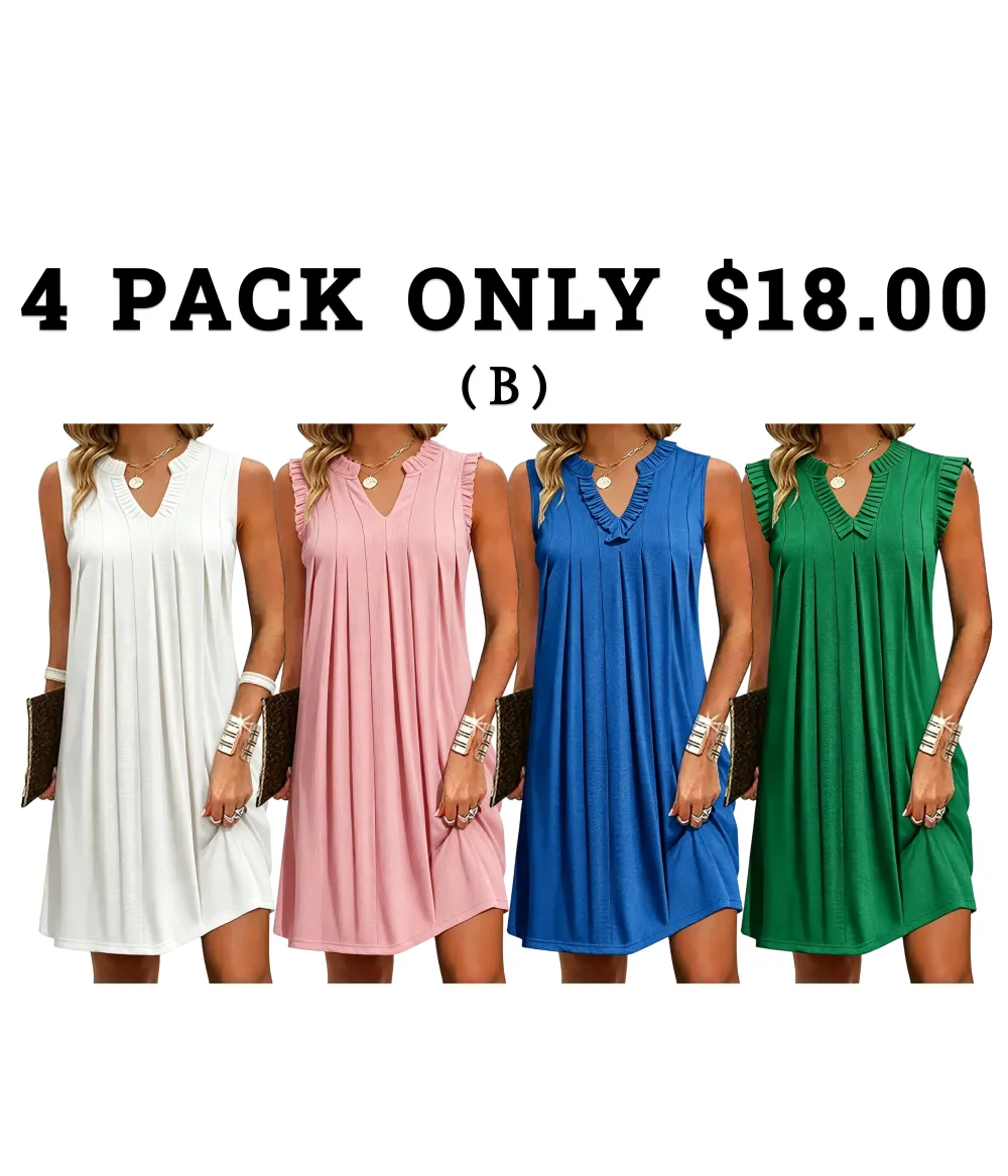 Women's Casual A-Line Dress with Pockets