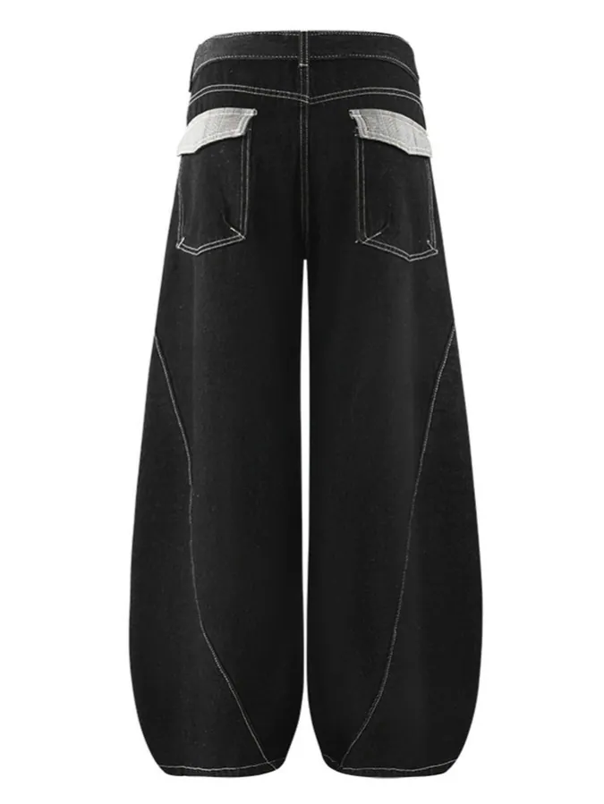 Hip-Hop Deconstructed Patchwork Slash Jeans