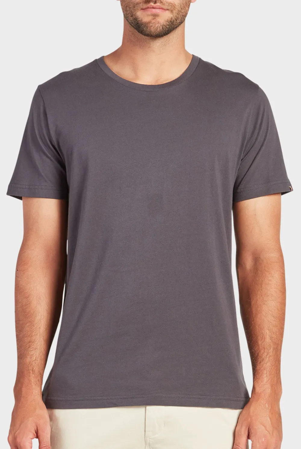 Black Short Sleeve Crew Neck Tee