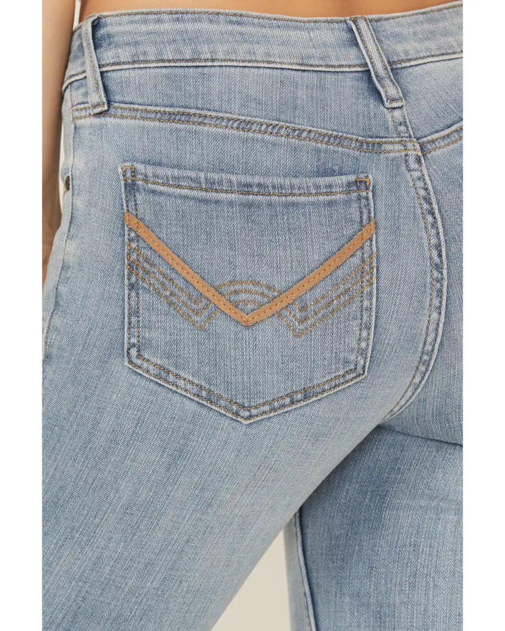 Classic Mid Rise Bootcut Stretch Denim Jeans