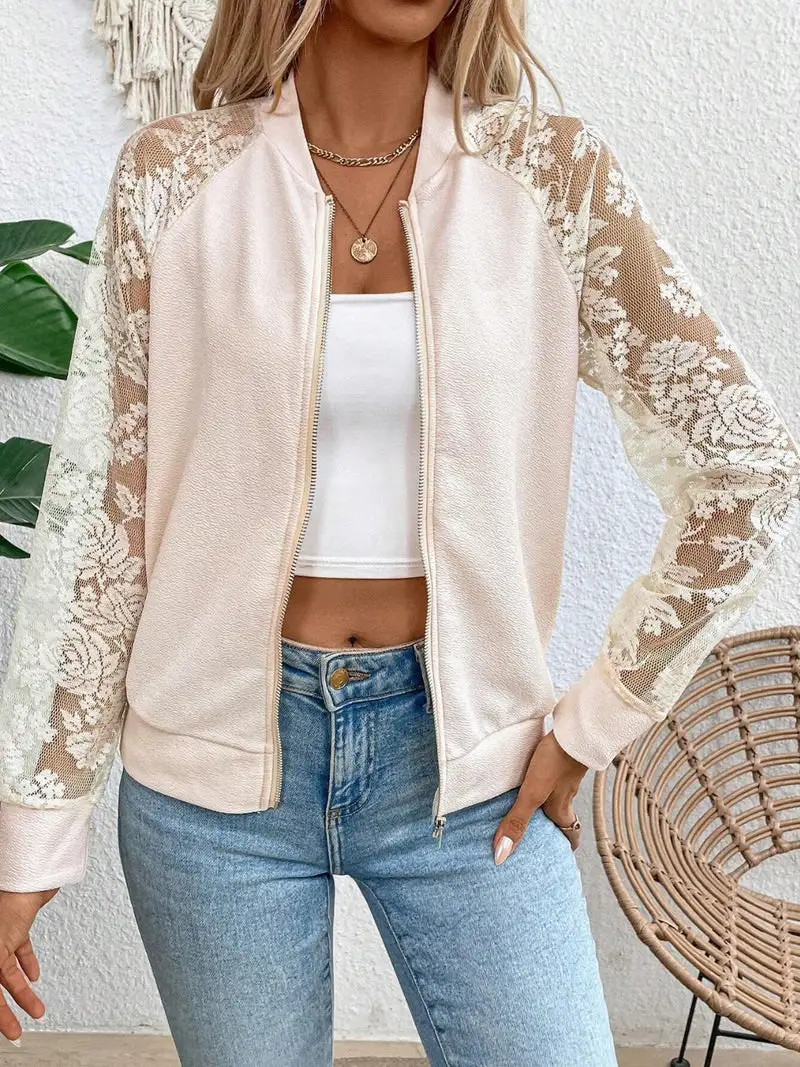9PACK-Women's Fashion Lace Casual Jacket
