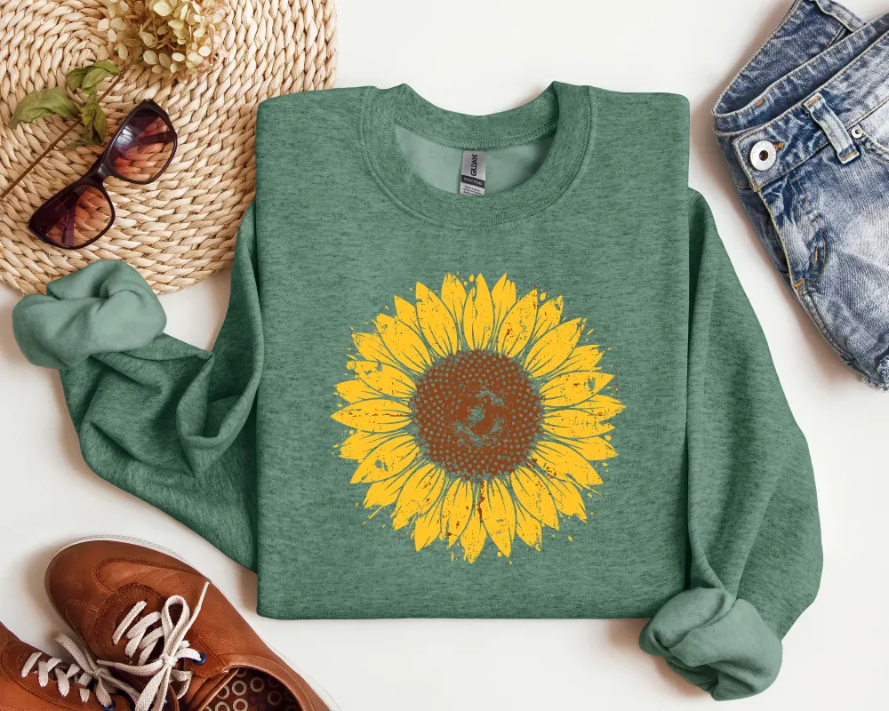 Sunflower Graphic Crewneck Sweatshirt
