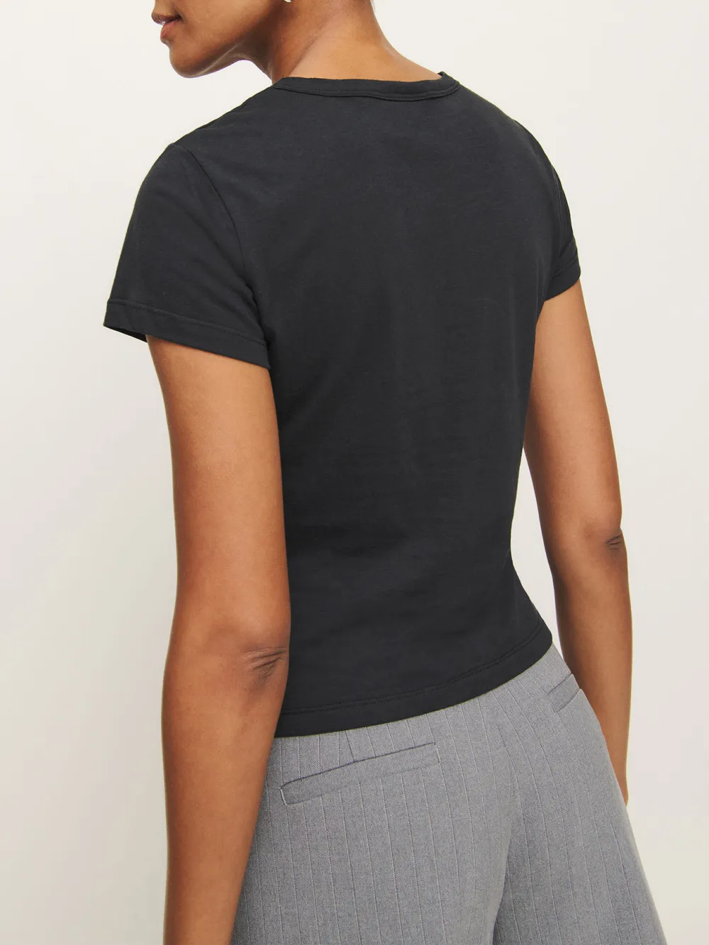 Basic Crew Neck Cotton T-Shirt