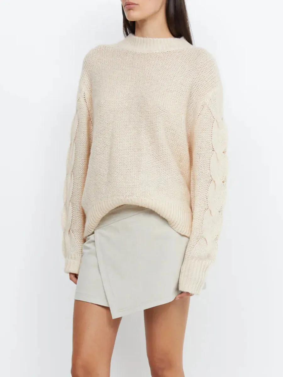 MOCK NECK KNIT JUMPER