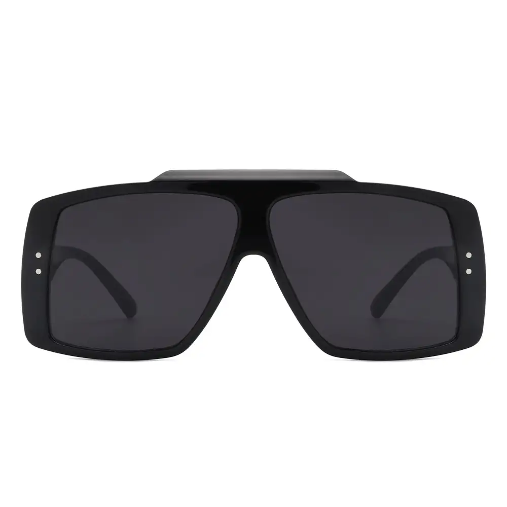 Modern Square Flat Top Frame Sunglasses
