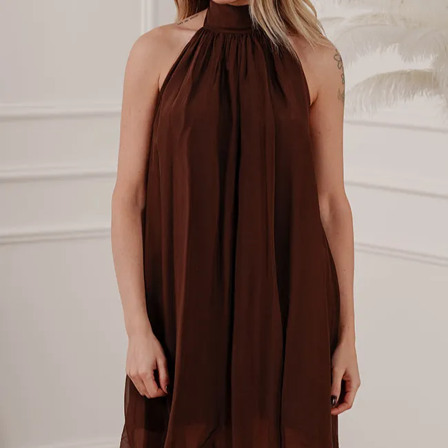 Relaxed Mini Viscose Dress