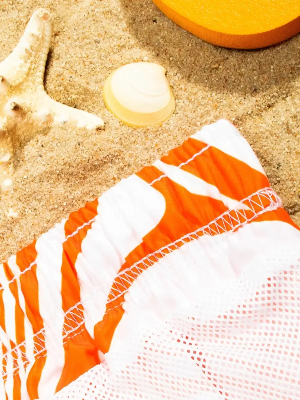 Men's Full Print Drawstring Swim Trunks