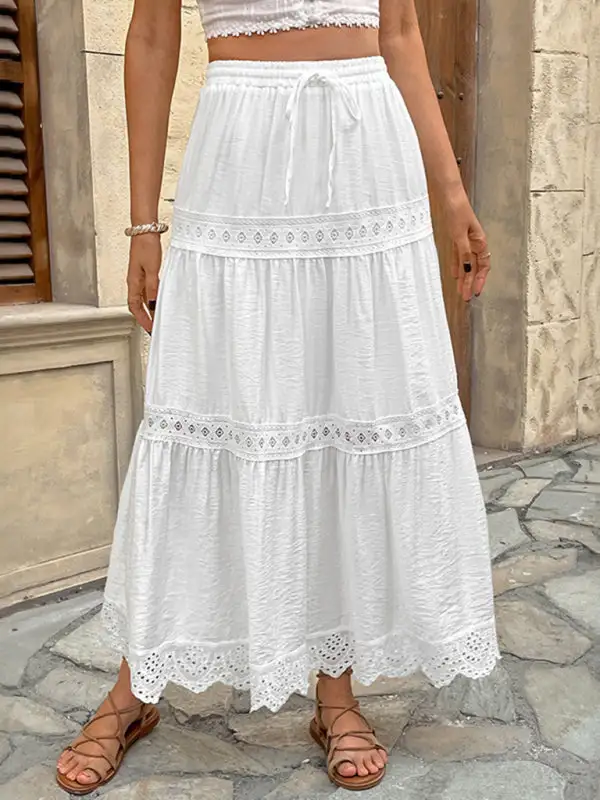 Line Lace Skirt