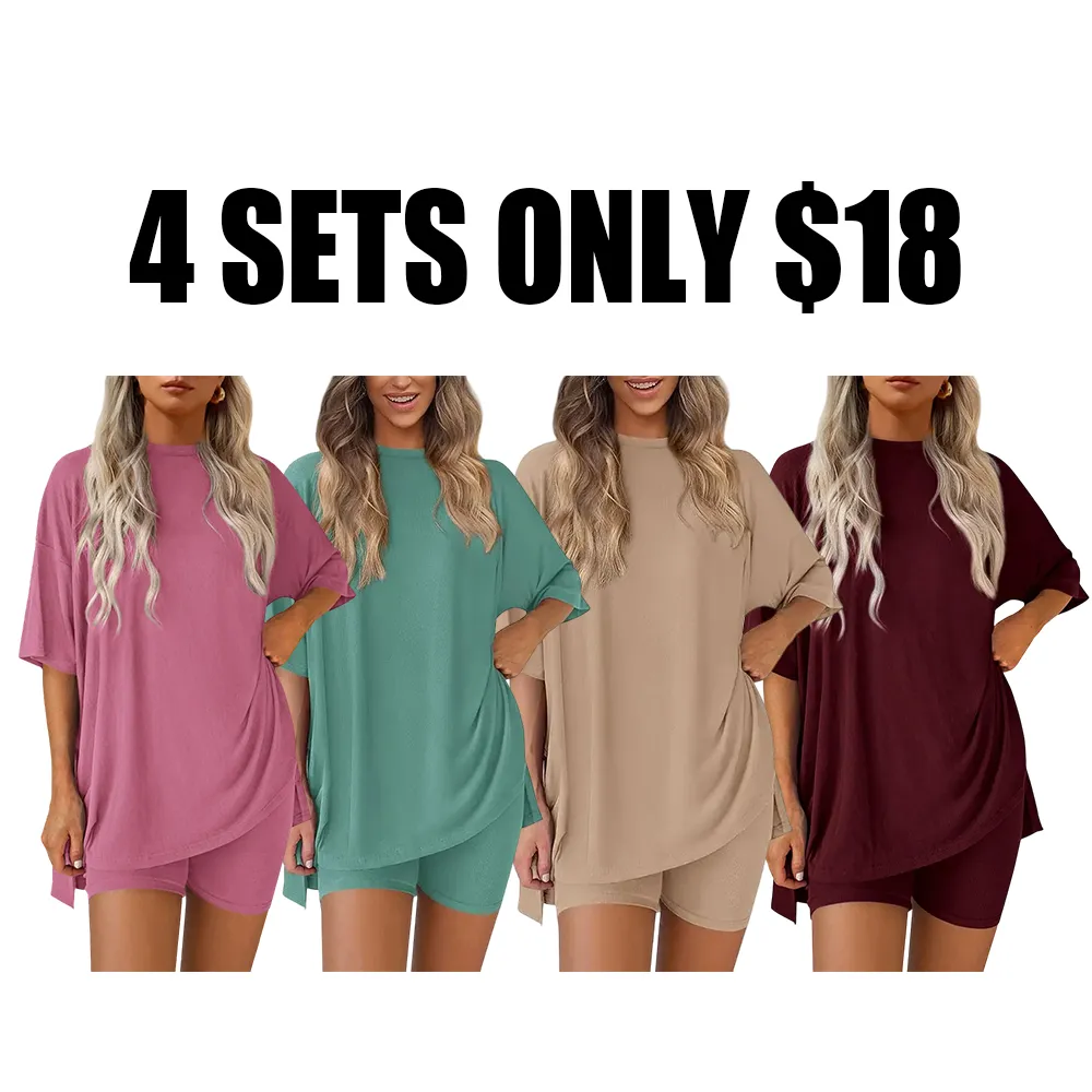 Women's Casual Loose Two-Piece Set🔥8-Pack - All Colors Included