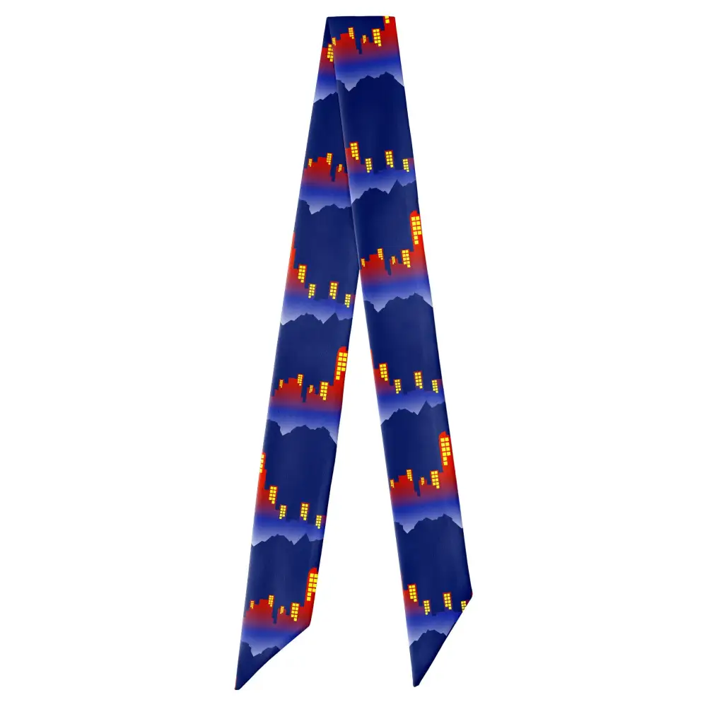 Denver Skyline Design Hair Scarf