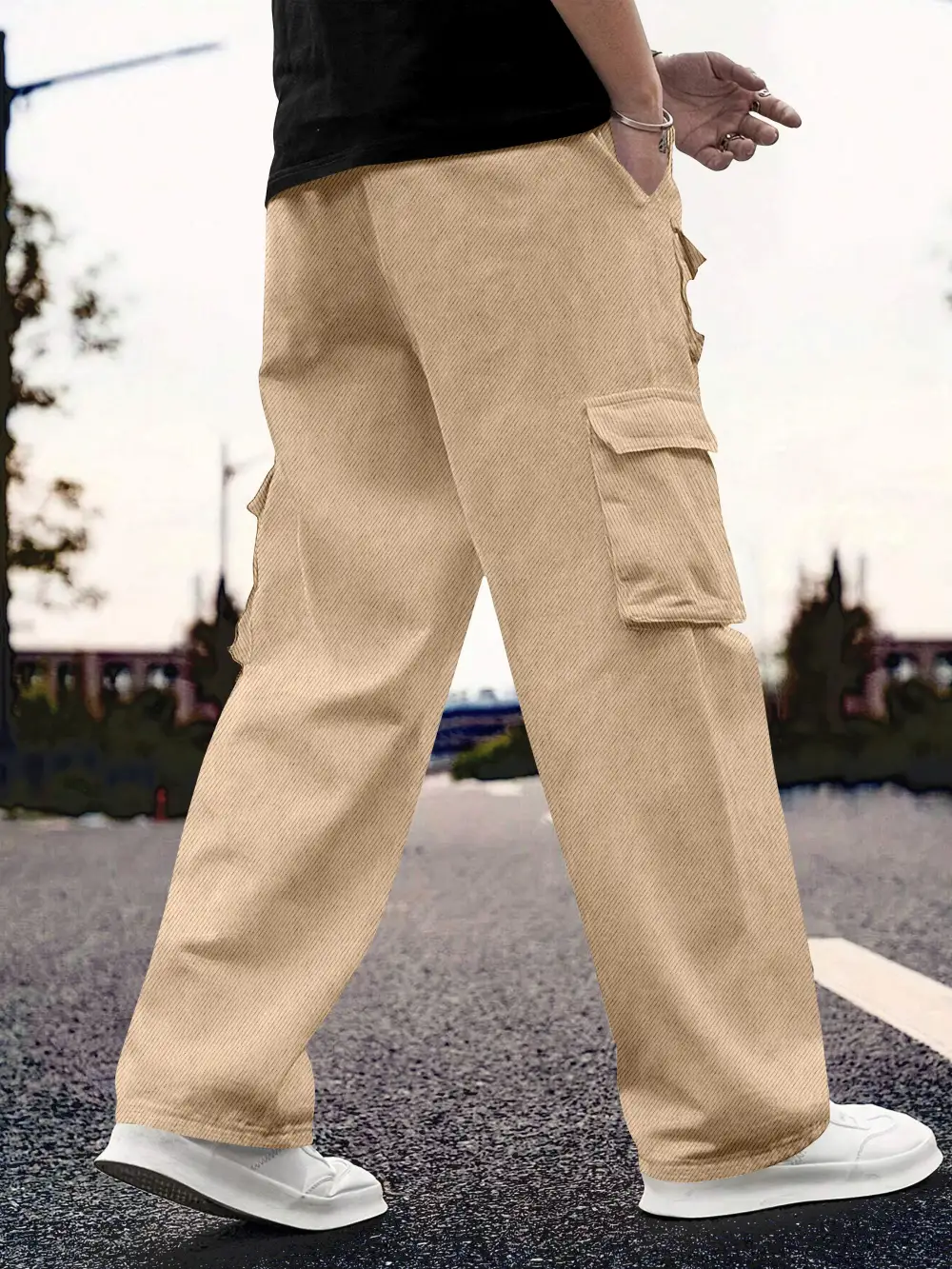 Comfortable Daily Cotton For Track Cargo Pants
