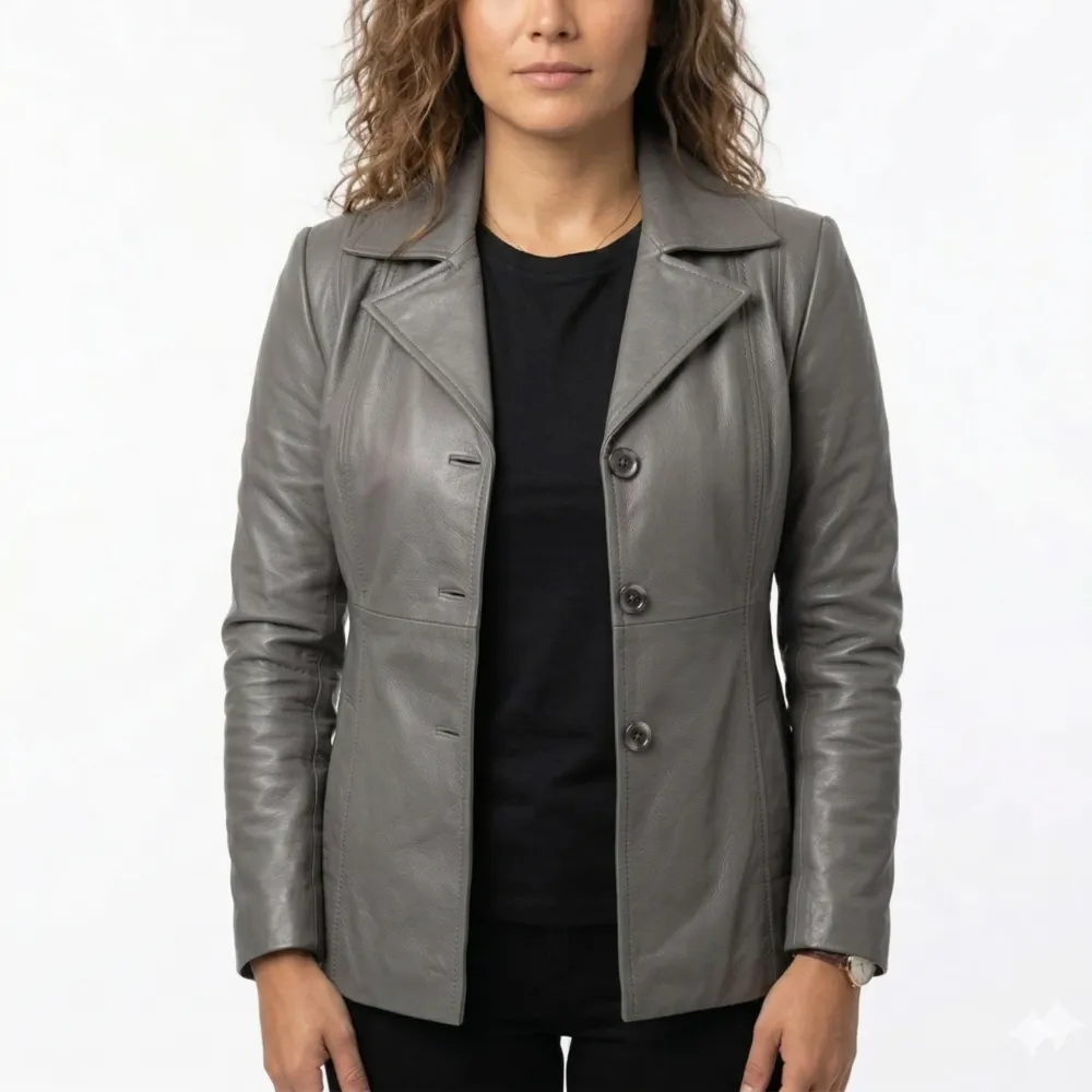 Winter Sheepskin Leather Coat