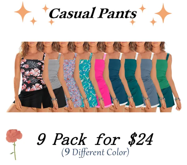 Women Vintage Two Piece Tankini Swimsuits Swimdress Swimming Push up Swimwear Bathing Suits Beach Dealsforyoudays