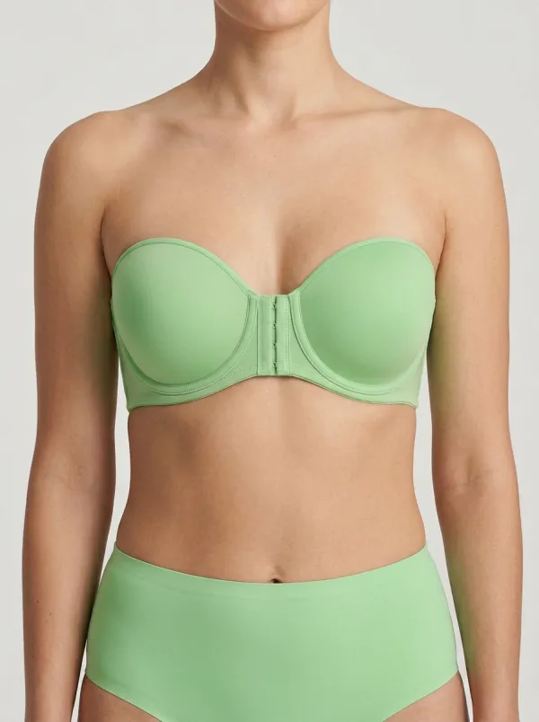 Women's Tonal-Stitch Underwire Front-Closure Strapless Bra