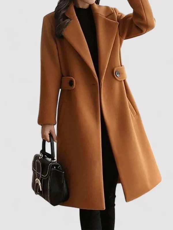 Wool Coat With Belt