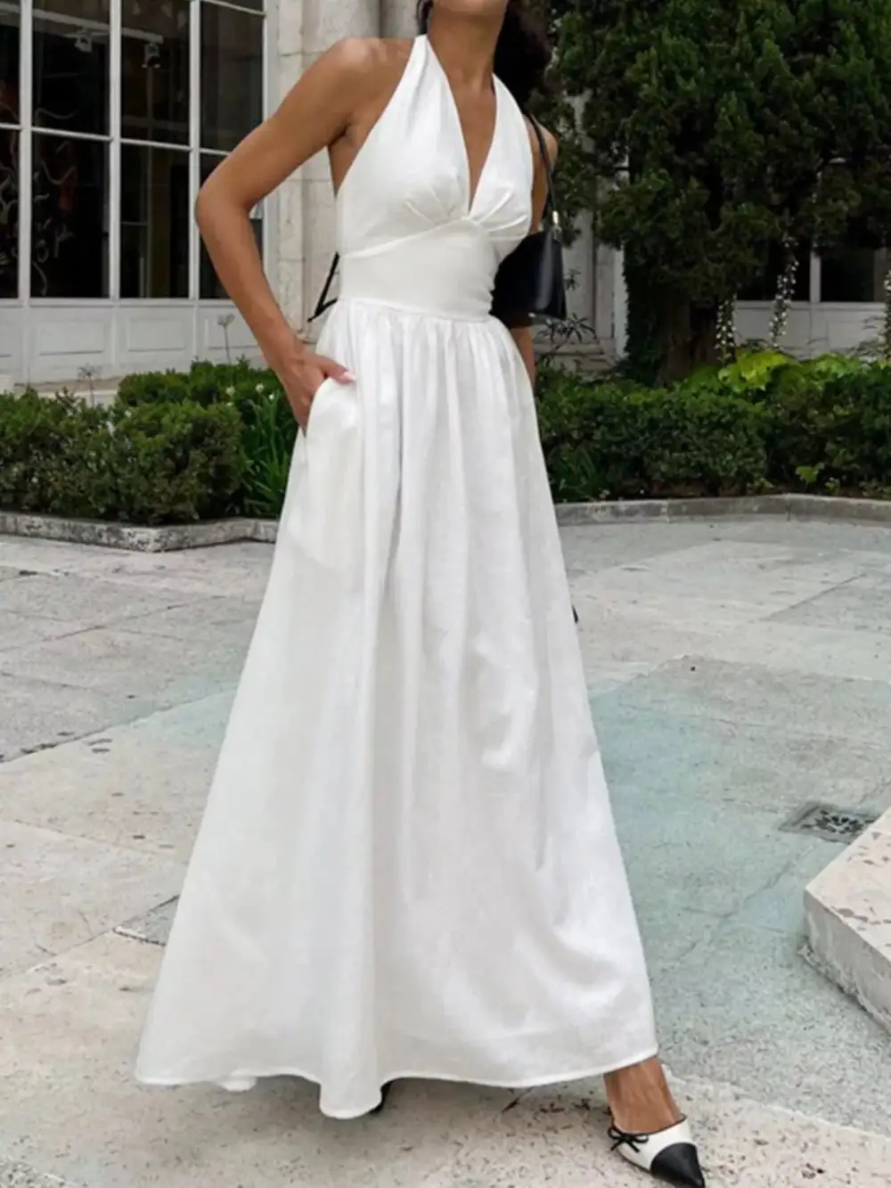 Smooth Finish Halter Maxi Dress
