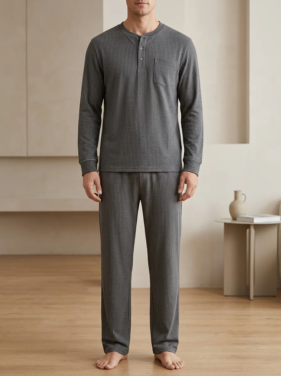 Striped Lounge Men's Pajama Set