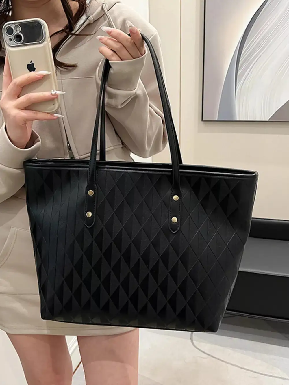 Cap Capacity Shoulder Bag