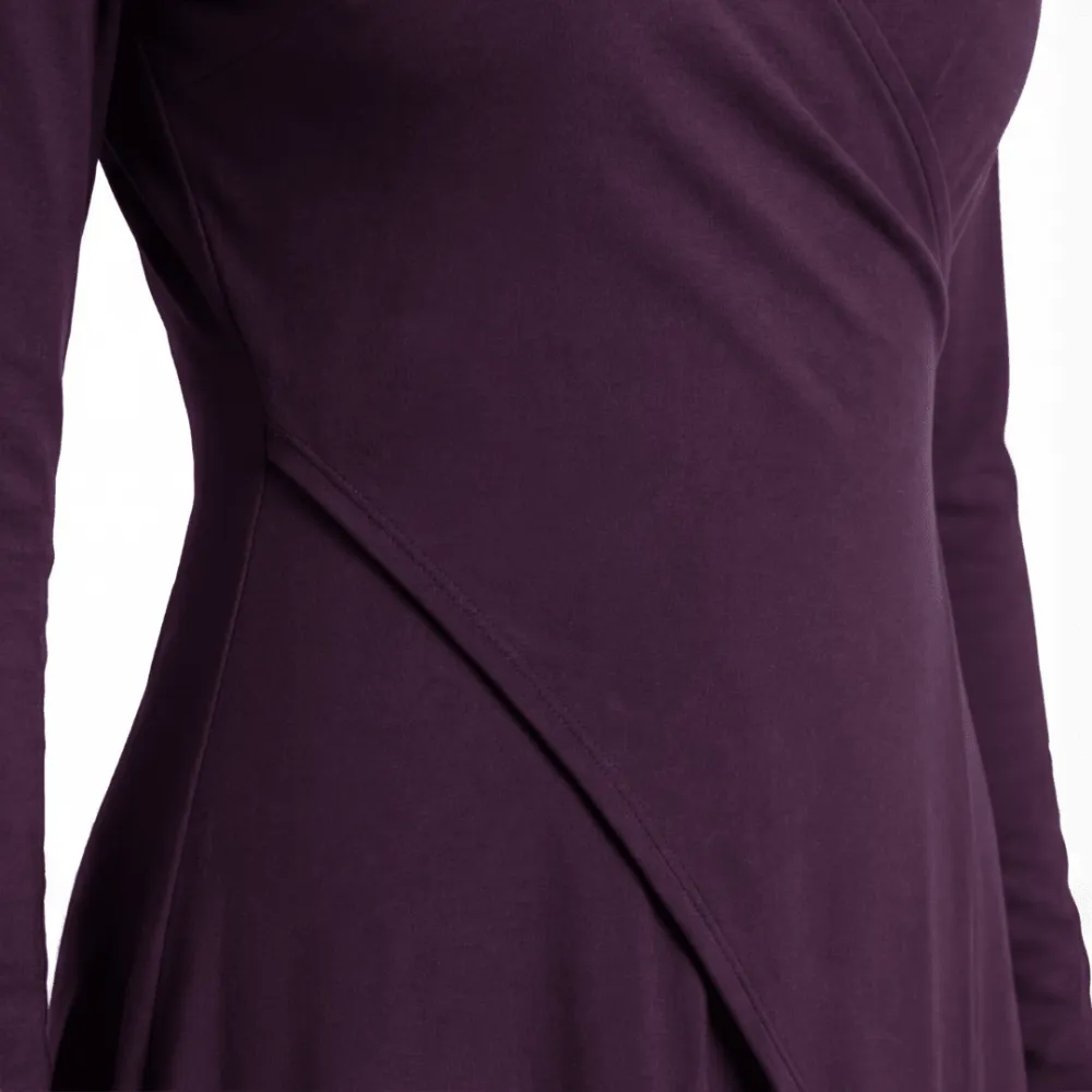 Asymmetrical Draped High Maxi Dress