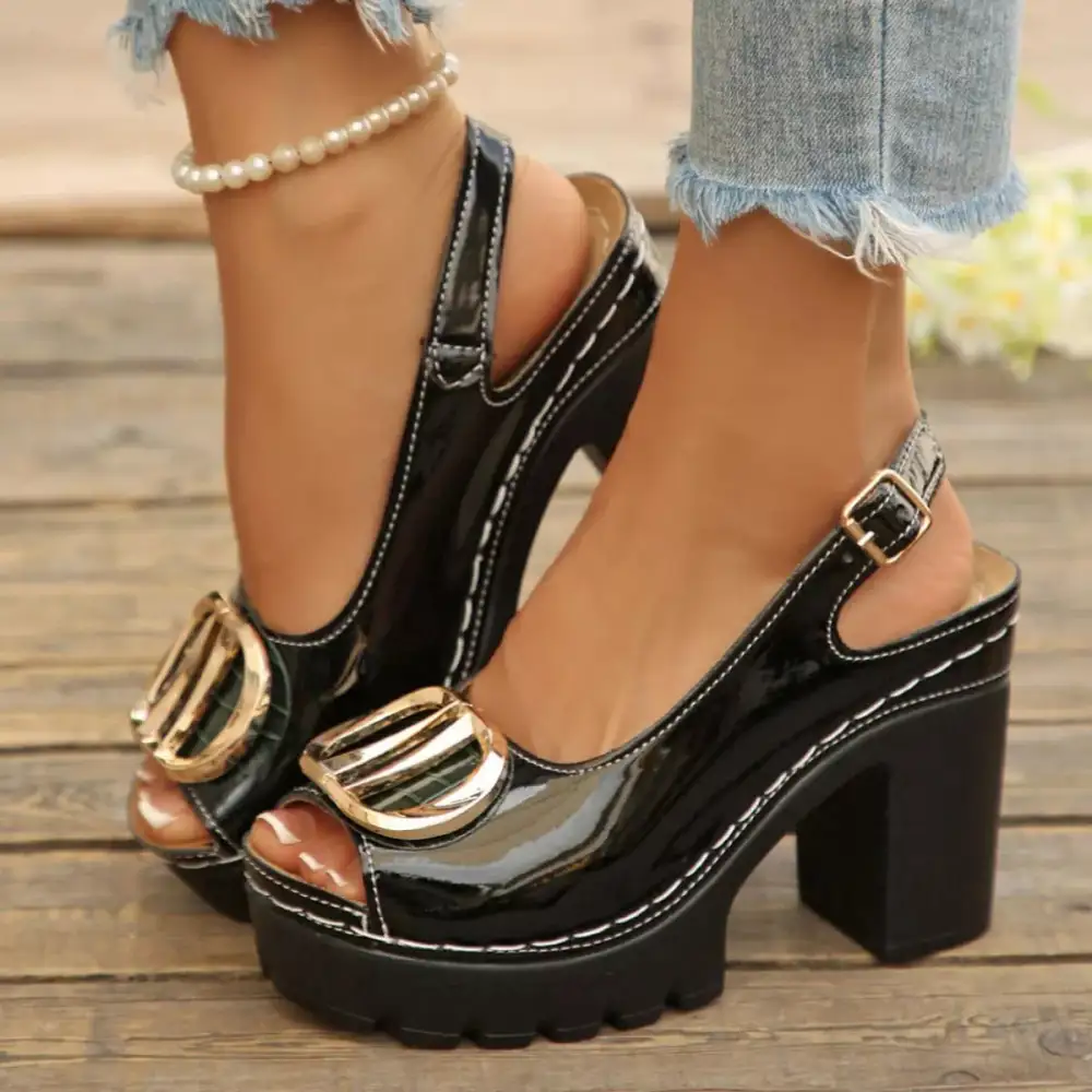 Refined Refined Refined Refined Refined Refined Refined Distinctive Everyday Open Toe Block Heel Sandals