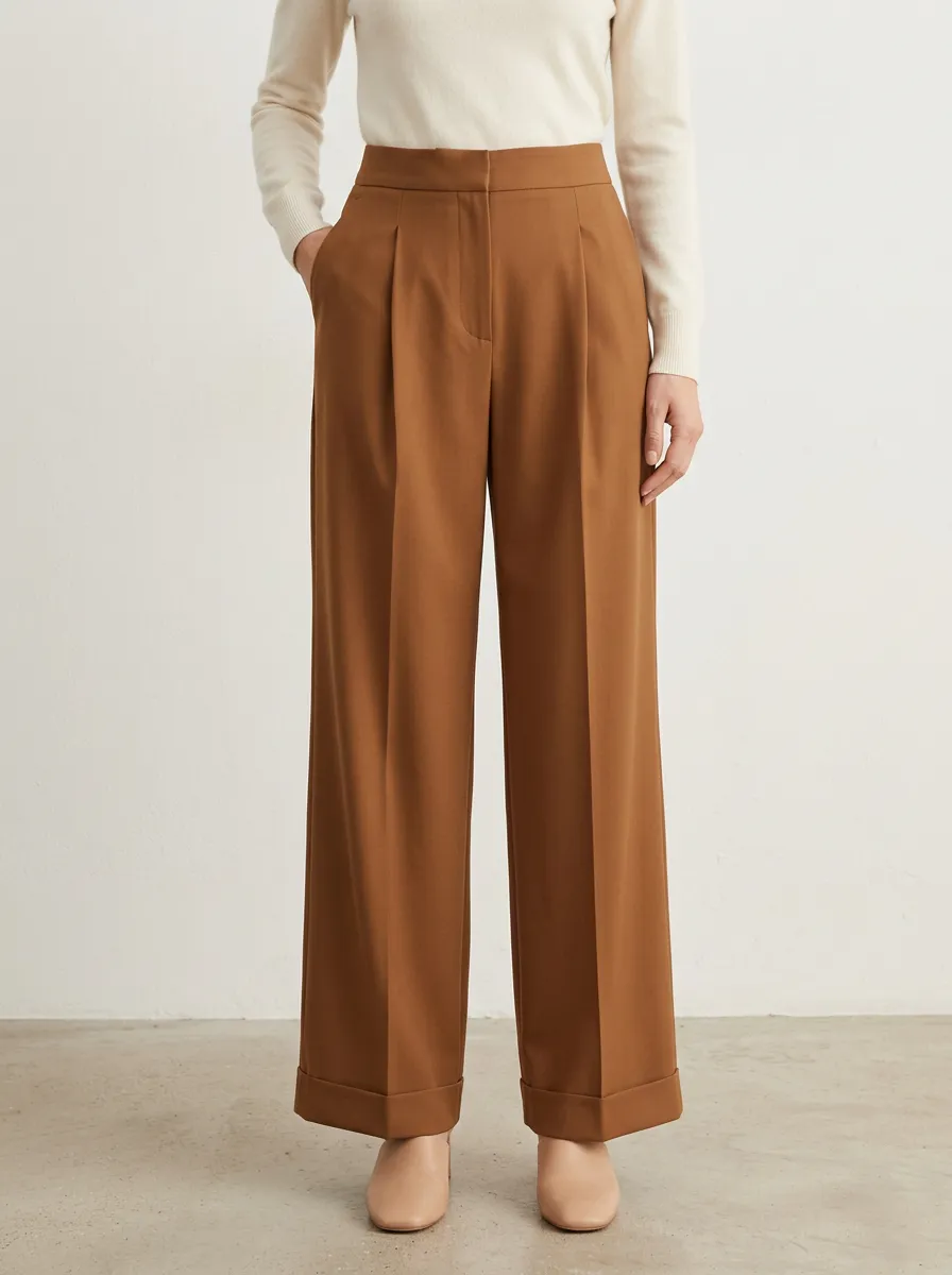 Tailored Tailored Wide-Leg Trousers