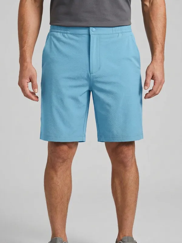 Classic Textured Golf Athletic Shorts