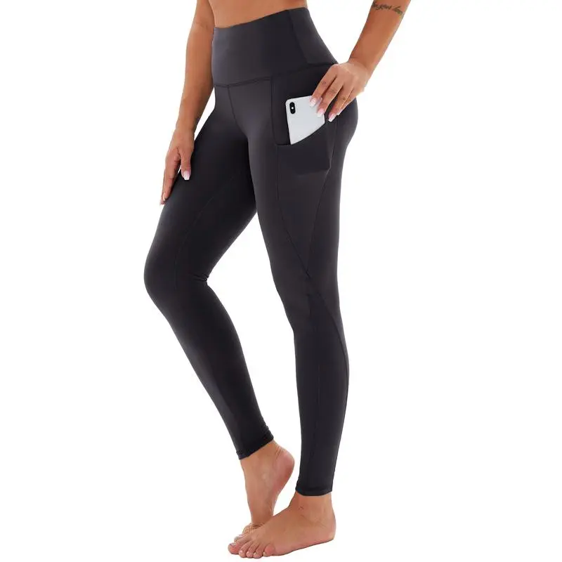 Women's High Waisted Tummy Control Leggings With Pockets – Non See-Through Stretchy Yoga Pants For Workout