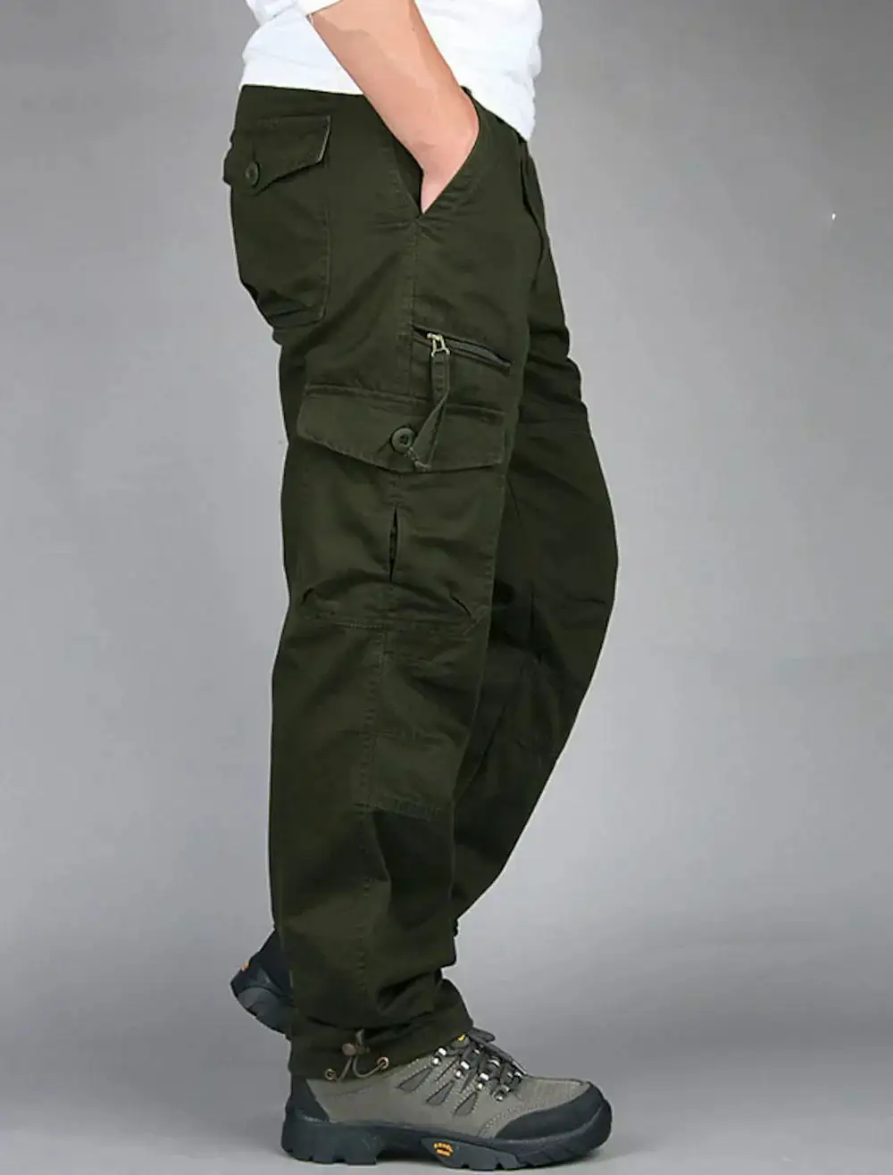 Unique Straight Cargo Pants for Men