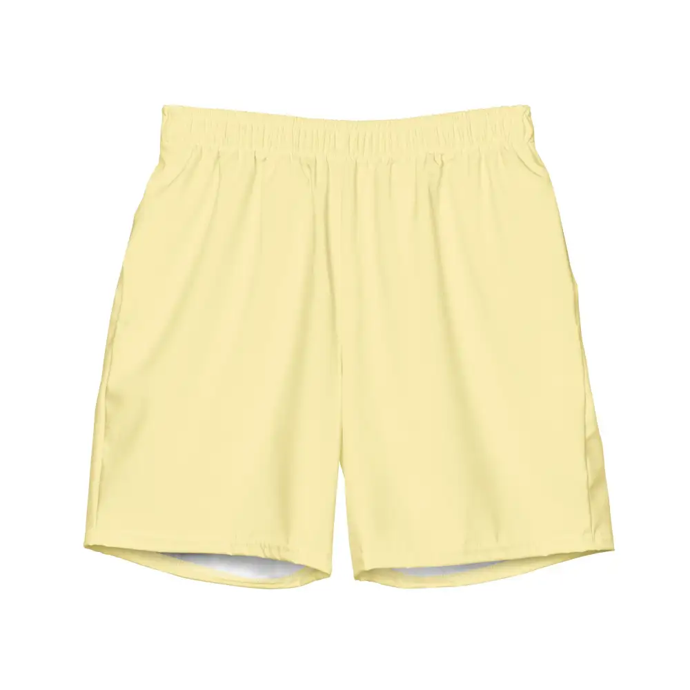Pocketed Printed Swim Trunks