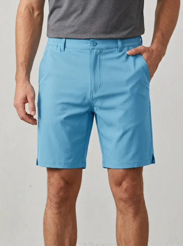Textured Golf Athletic Shorts