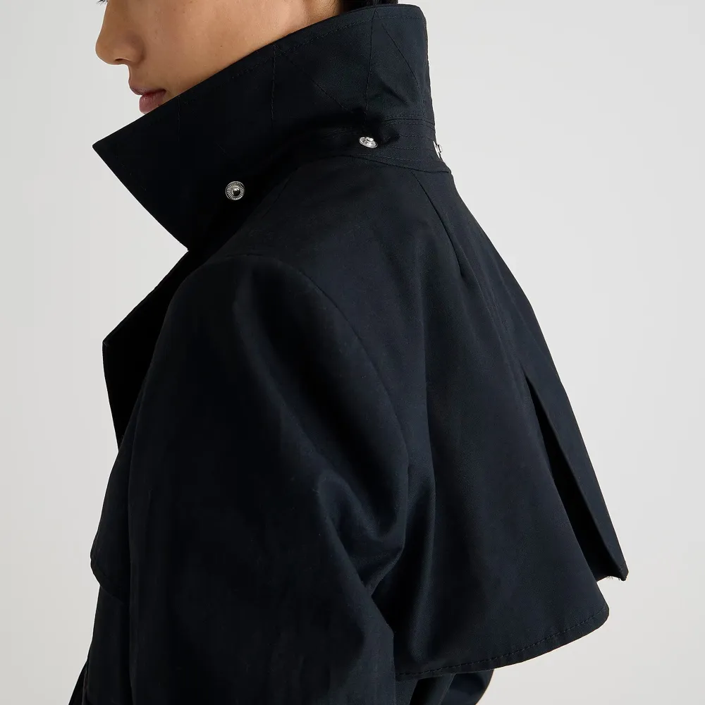 Button Front Cotton Jackets with Belt