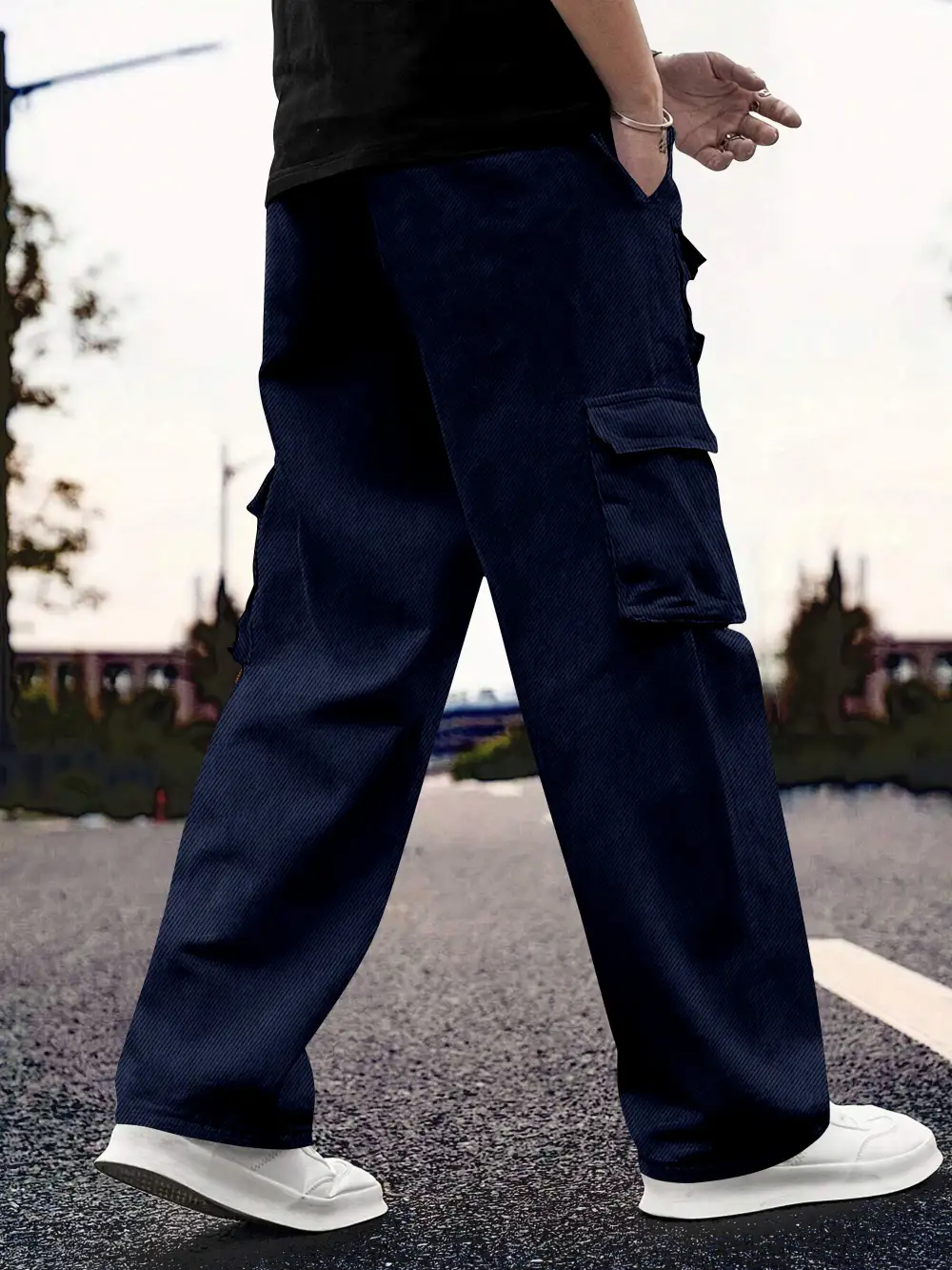 Durable Daily Cotton For Track Cargo Pants