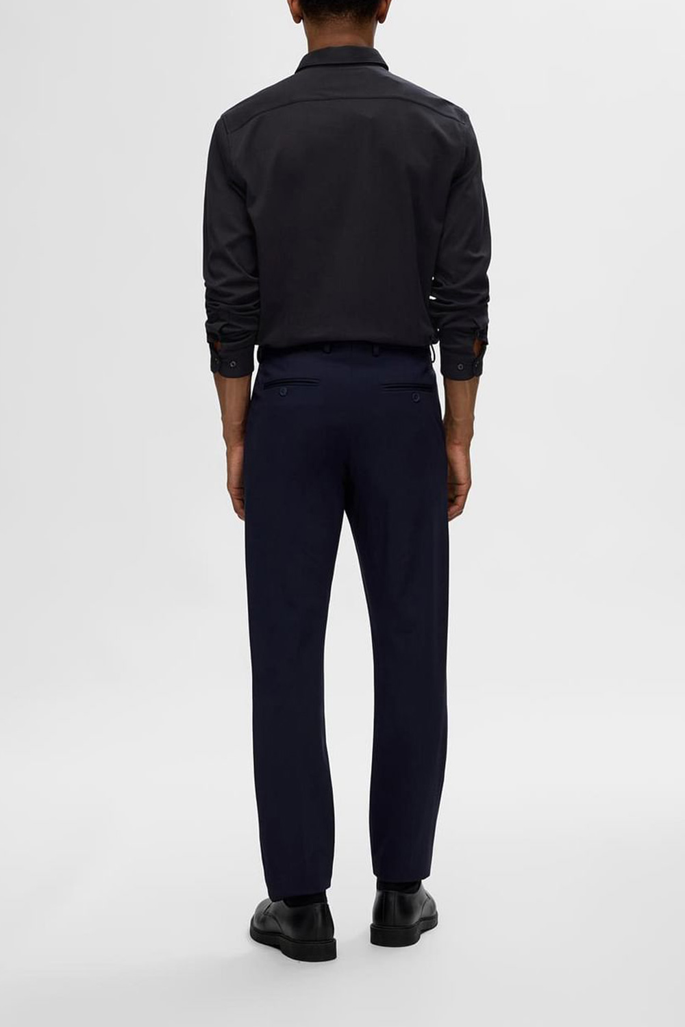 Black Jersey Slim Fit Shirt