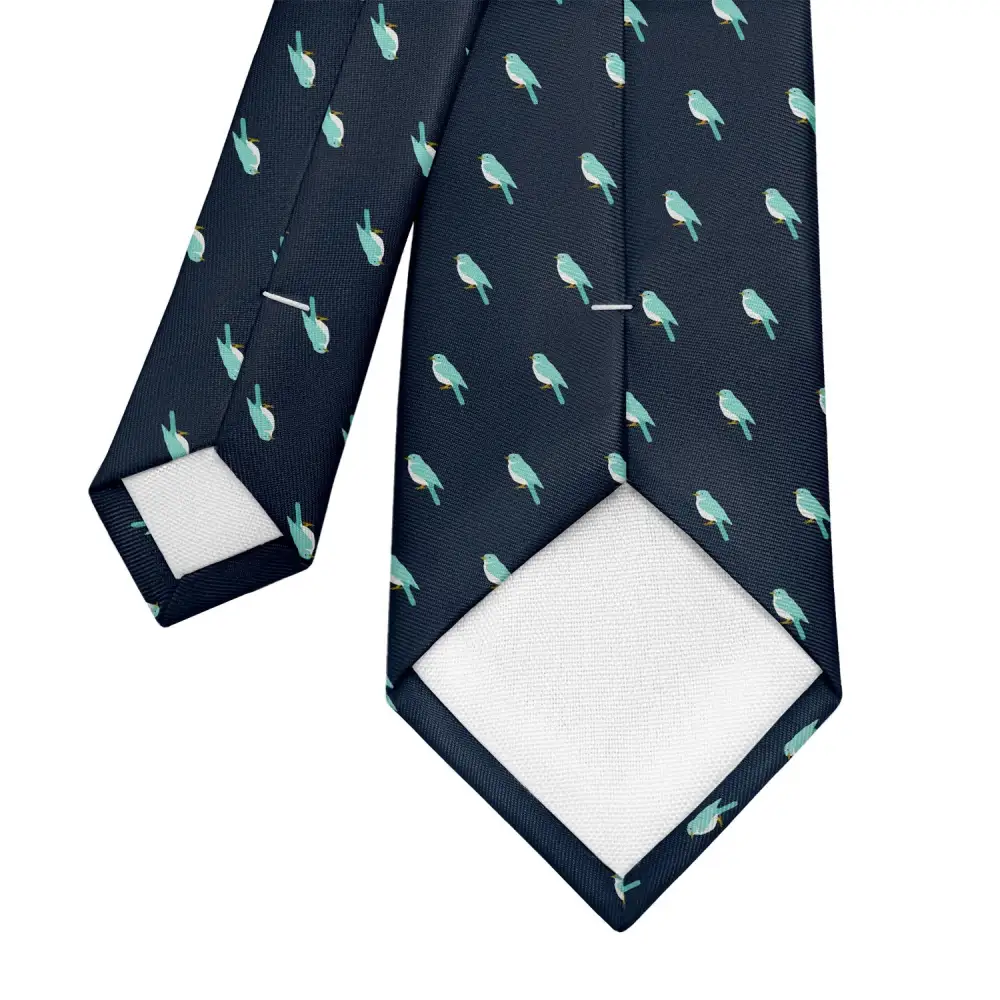 Bird Motif Necktie