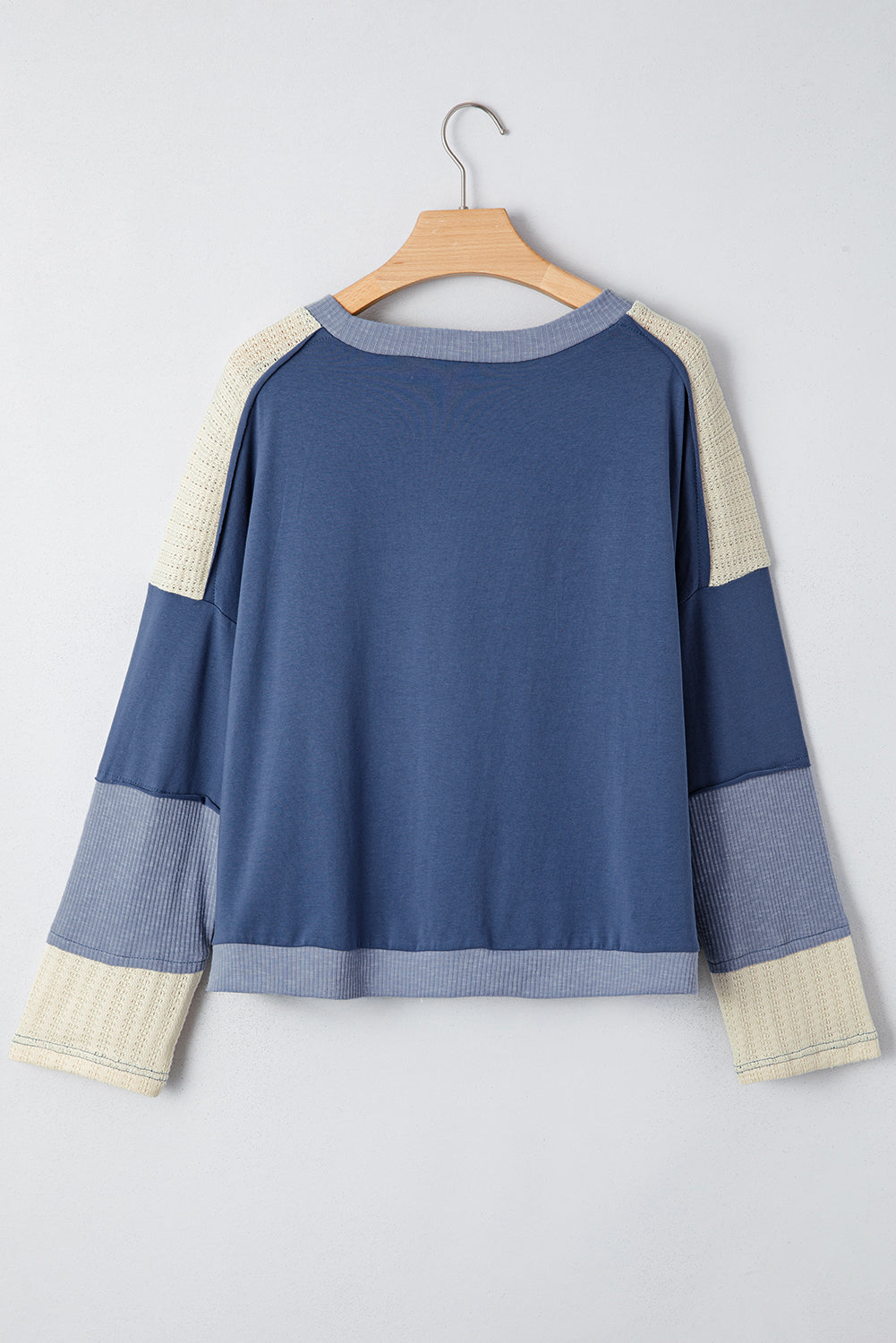 Women's Colorblock Knit Long Sleeve Top