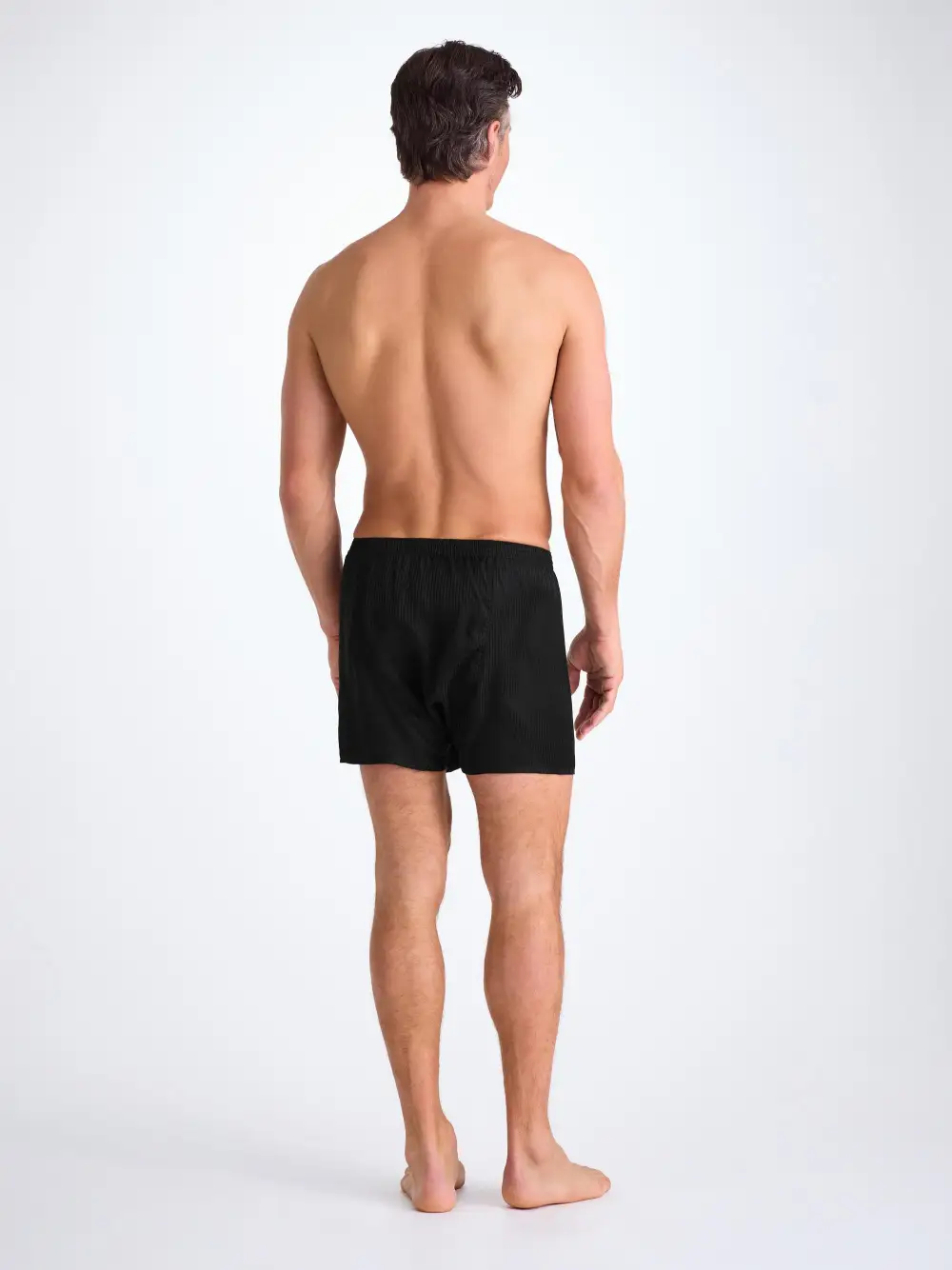 Refined Silk Satin Stripe Boxers