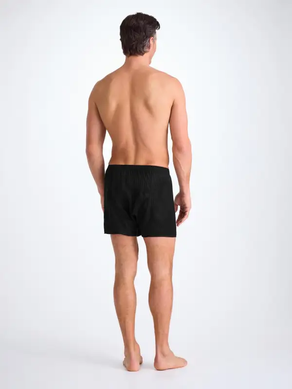 Refined Silk Satin Stripe Boxers