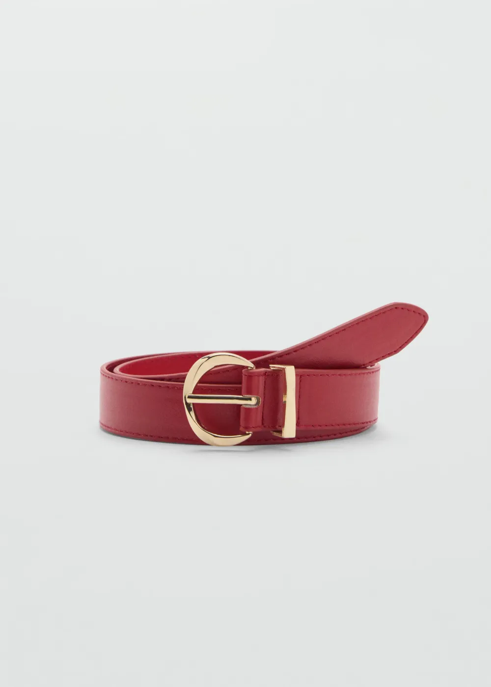 Casual Style Oval Buckle Belts
