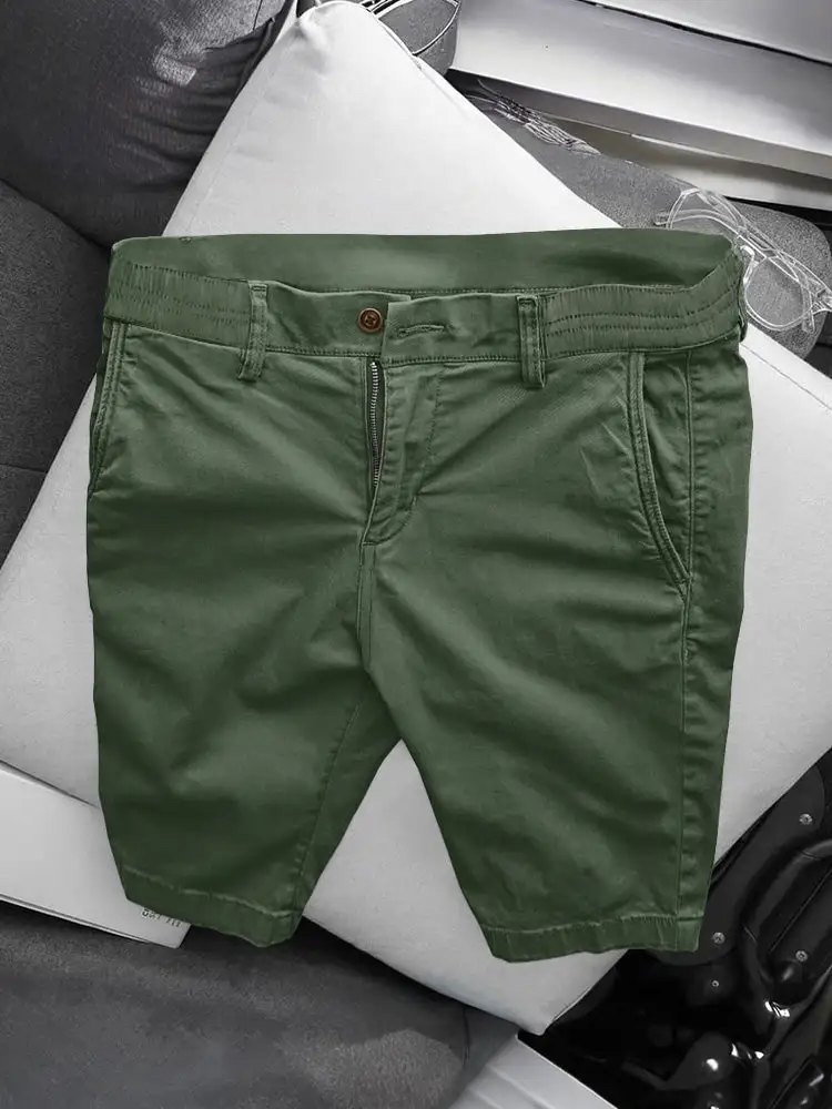 Men's Casual Business Straight Cotton Shorts