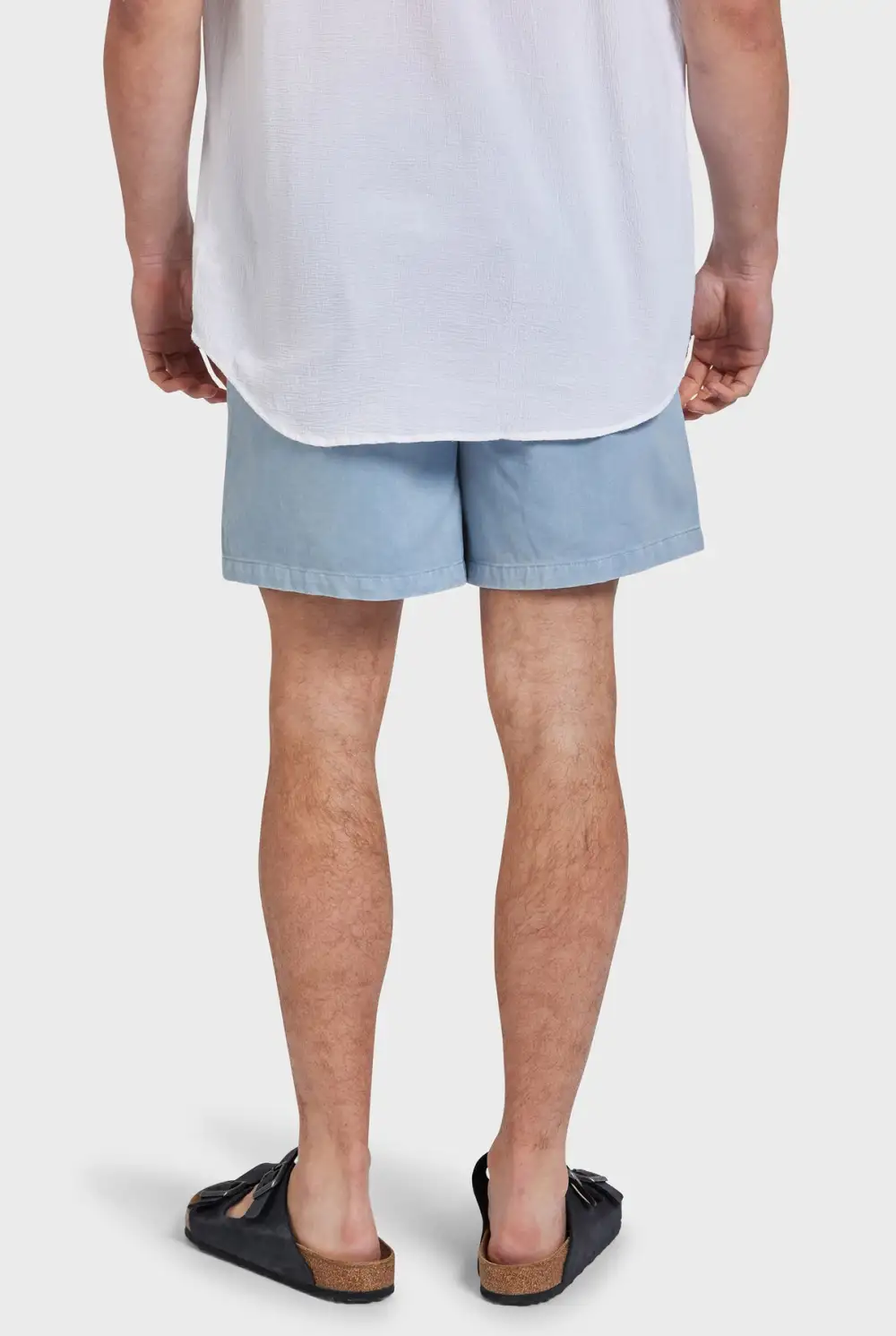Gray Garment Dyed Shorts