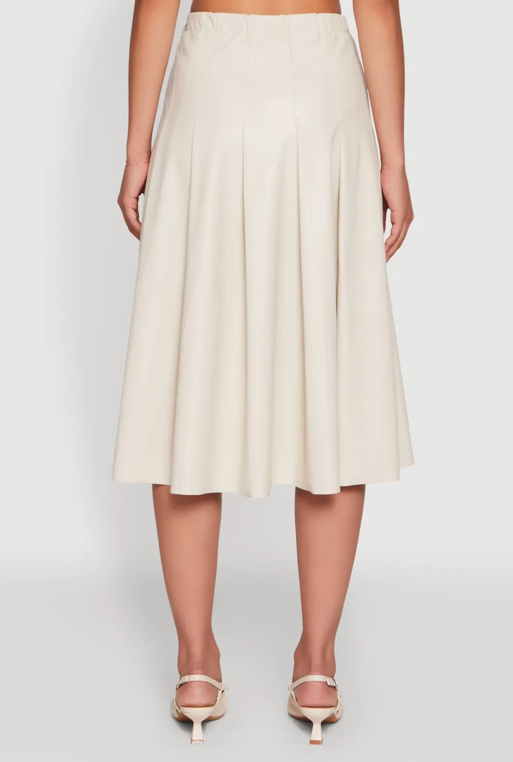 Leather Midi Skirt