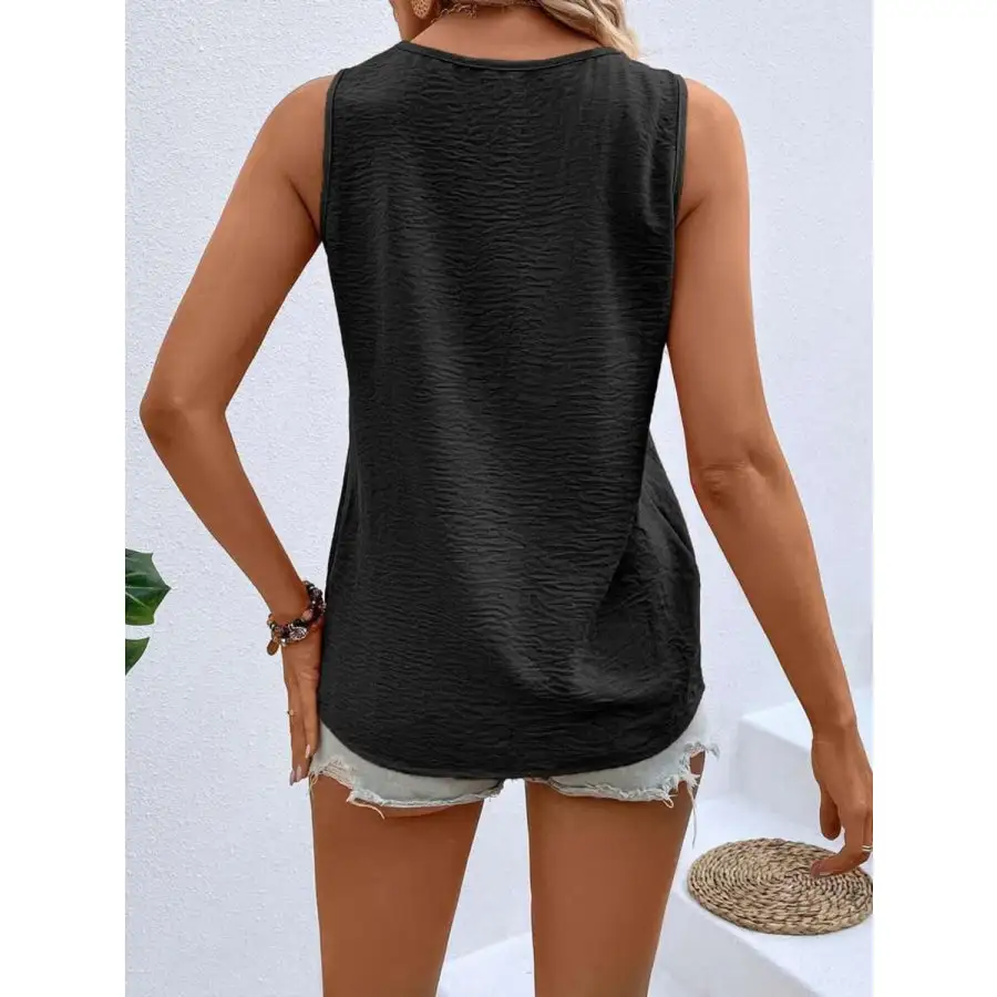 Solid Color V Neck Tank