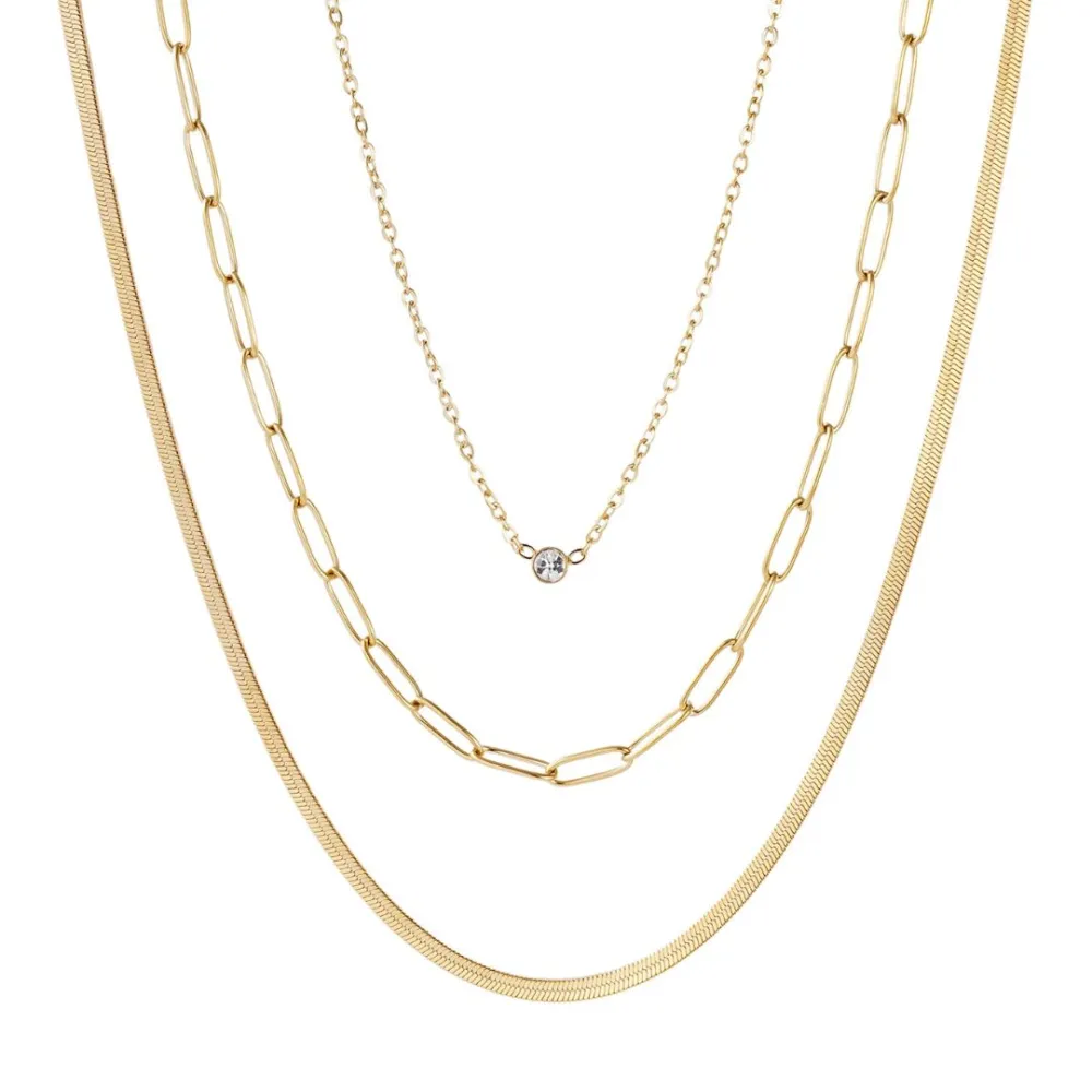 Pendant Zirconia Solitaire Chain Necklace