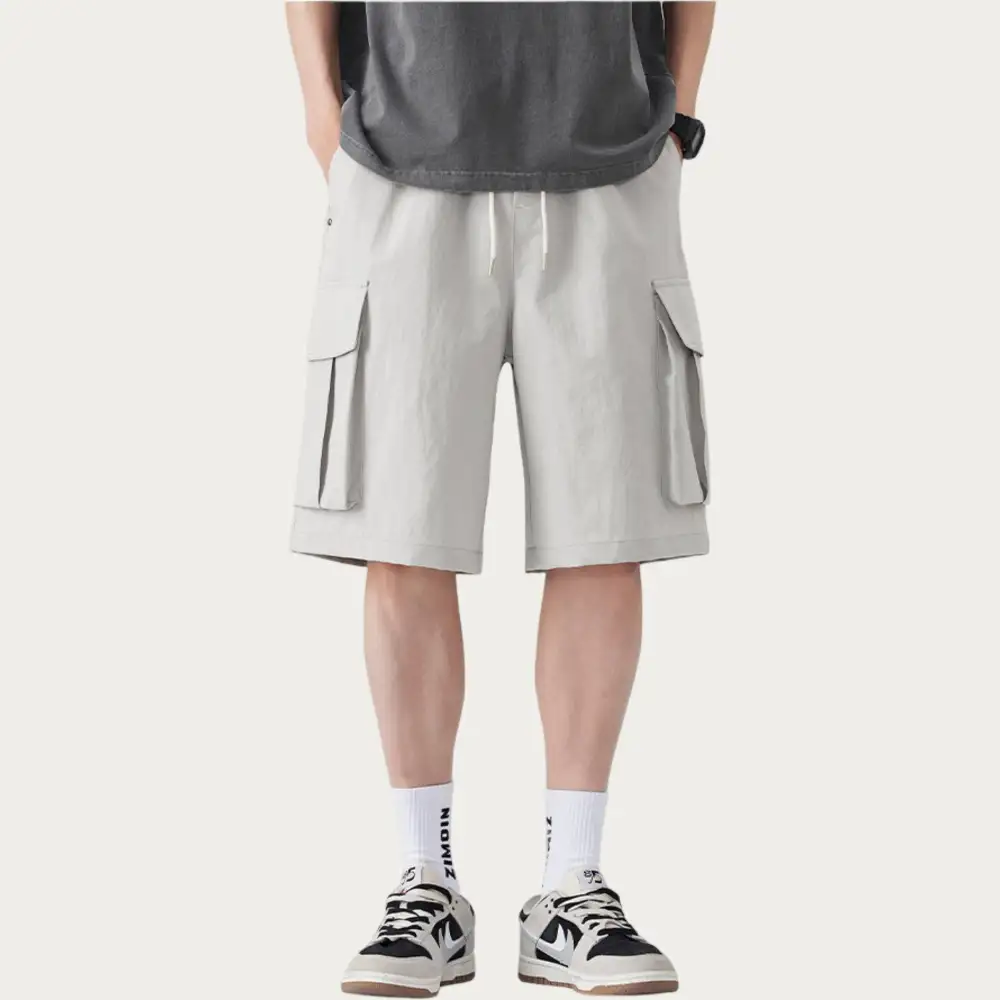 Drawstring Pocketed Lightweight Men's Casual Shorts